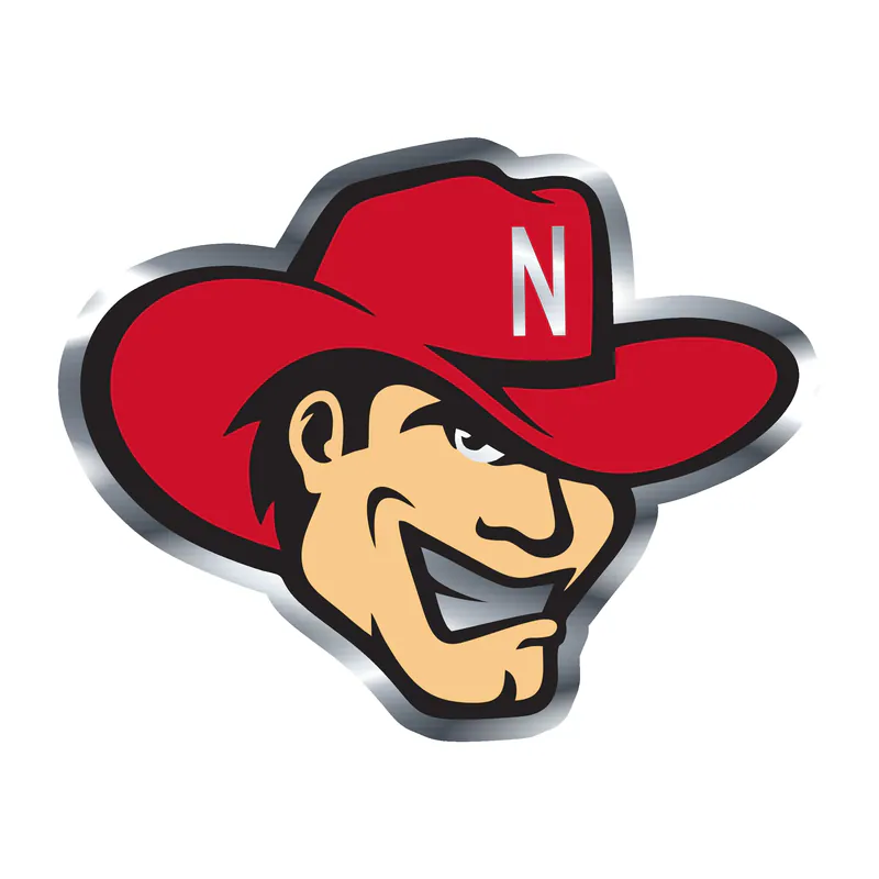 Nebraska Cornhuskers Herbie Silver Chrome Vinyl Decal - Custom Size