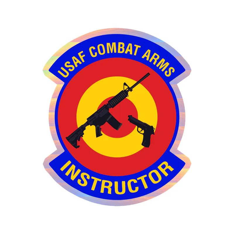 USAF Combat Arms Instructor - Holographic Vinyl Decal