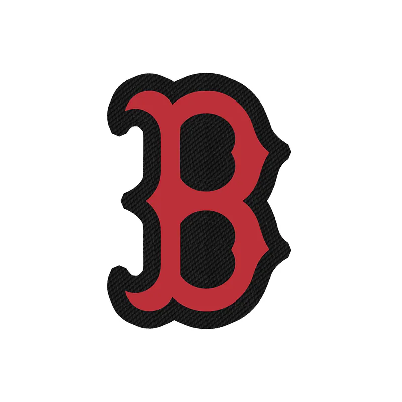 Boston Red Sox - Red And Blue B - Carbon Fiber Vinyl Sticker - Custom Size