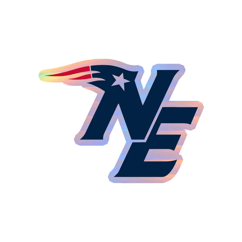 New England Patriots - Image 2 - Holographic Vinyl Sticker - Custom Size