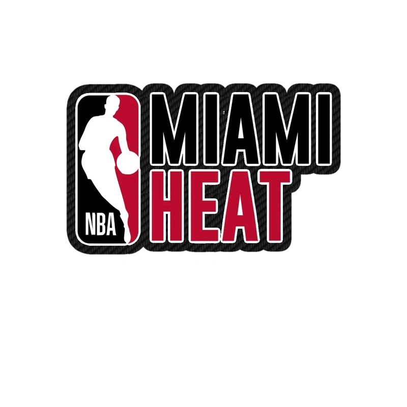 Miami Heat - Image 7 - Carbon Fiber Vinyl Sticker - Custom Size