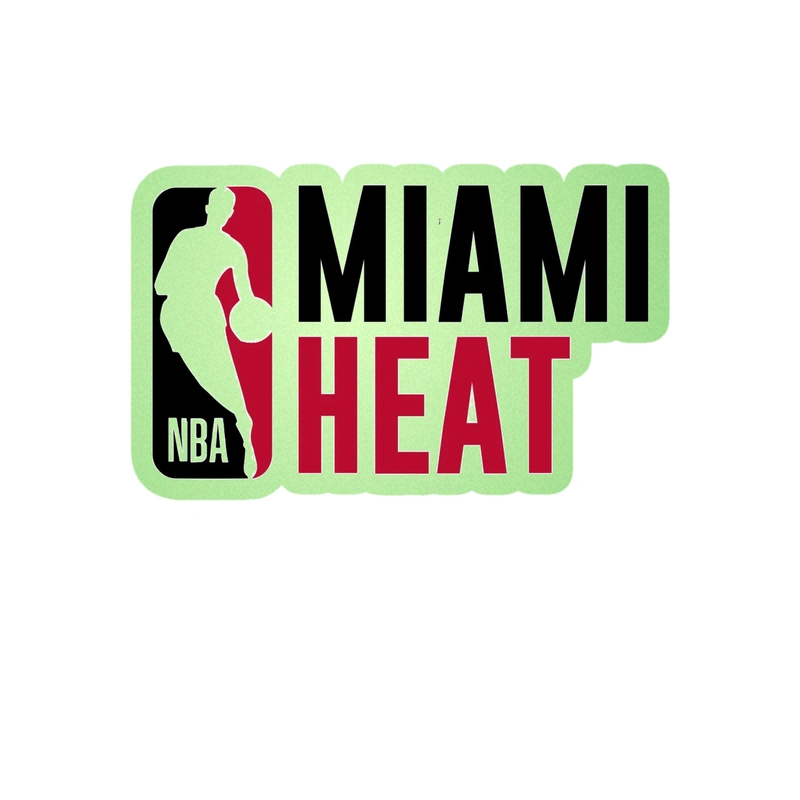 Miami Heat - Image 7 - Glow in the Dark Vinyl Sticker - Custom Size