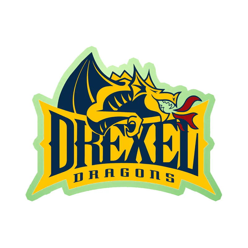 Drexel Dragons - Image 1 - Glow in the Dark Vinyl Decal - Custom Size