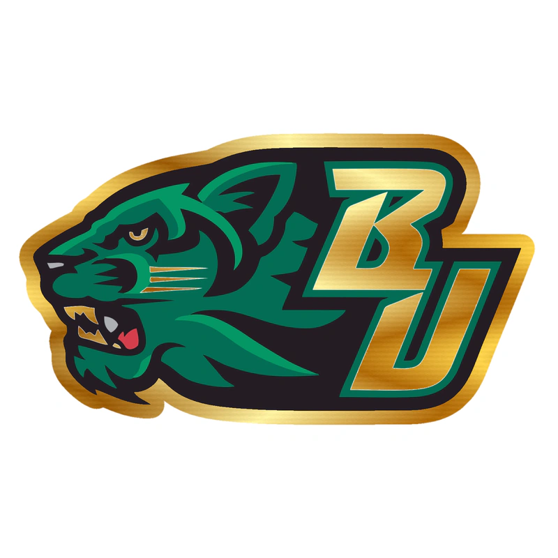 Binghamton Bearcats - Image 1 - Gold Chrome Vinyl Decal - Custom Size