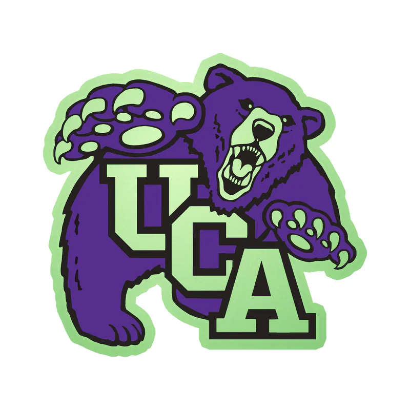 Central Arkansas Bears - Image 1 - Glow in the Dark Vinyl Decal - Custom Size