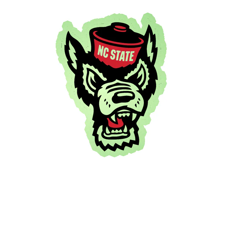 NC State Wolfpack - Image 3 - Glow in the Dark Vinyl Decal - Custom Size