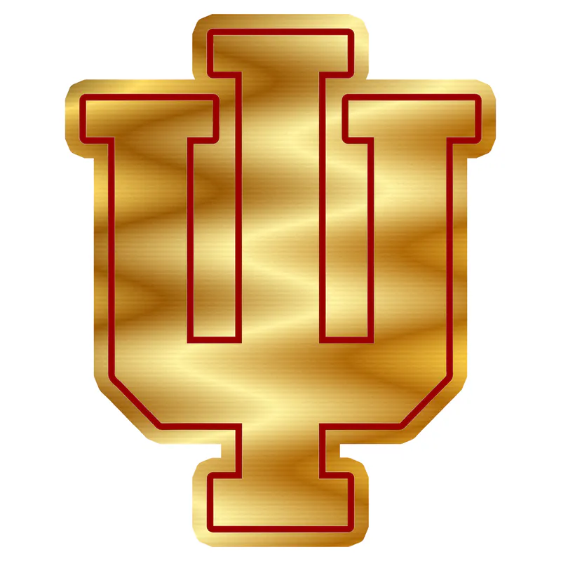 Indiana Hoosiers - Image 9 - Gold Chrome Vinyl Decal - Custom Size
