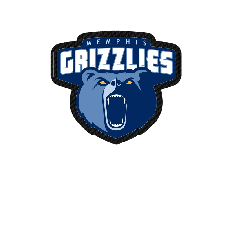 Memphis Grizzlies - Image 2 - Carbon Fiber Vinyl Sticker - Custom Size