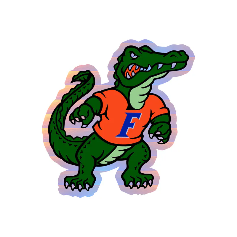 Florida Gators - Image 7 - Holographic Vinyl Decal - Custom Size