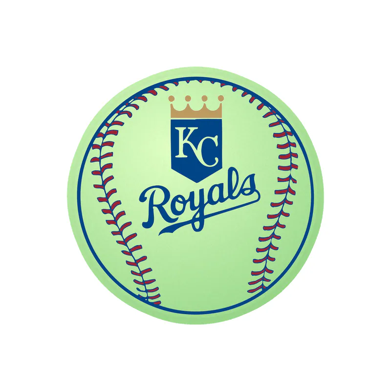 Kansas City Royals - Baseball - Glow in the Dark Vinyl Sticker - Custom Size