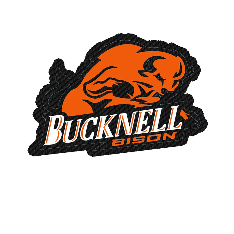 Bucknell Bison - Image 1 - Carbon Fiber Vinyl Decal - Custom Size