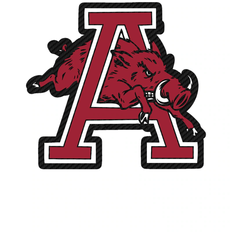 Arkansas Razorbacks - Image 19 - Carbon Fiber Vinyl Decal - Custom Size