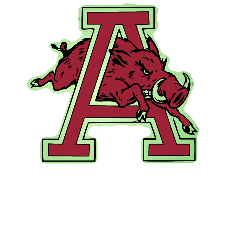 Arkansas Razorbacks - Image 19 - Glow in the Dark Vinyl Decal - Custom Size