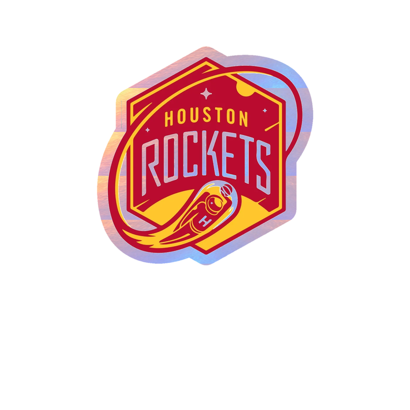 Houston Rockets - Image 13 - Holographic Vinyl Sticker - Custom Size