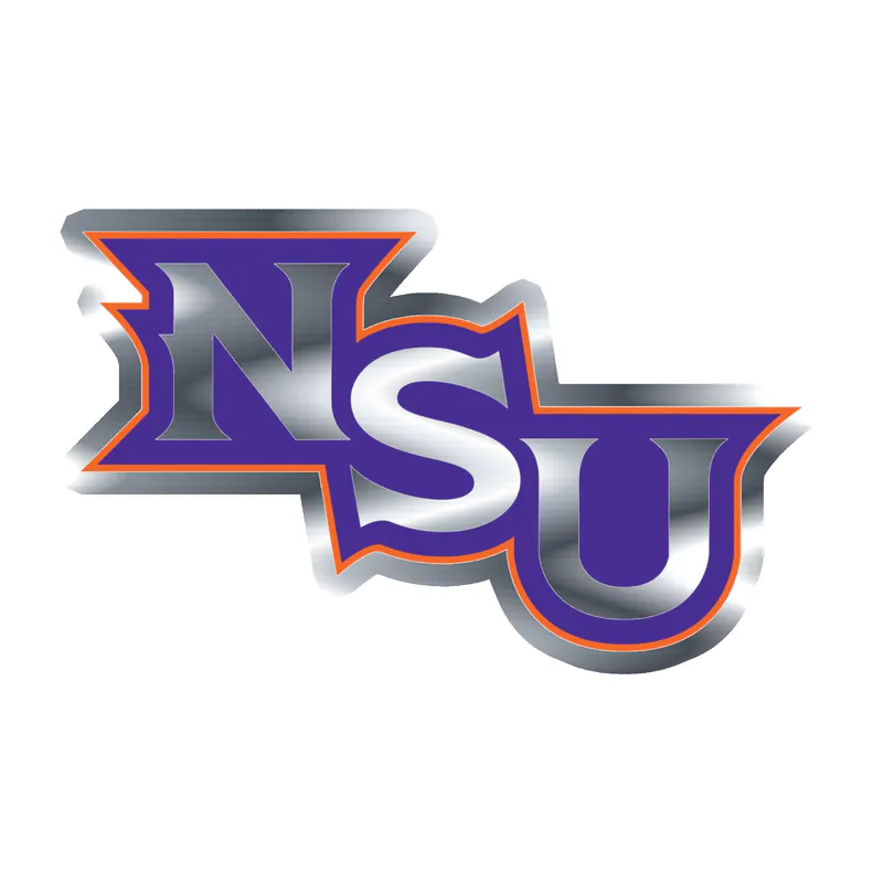 Northwestern State - Image 1 - Silver Chrome Vinyl Decal - Custom Size