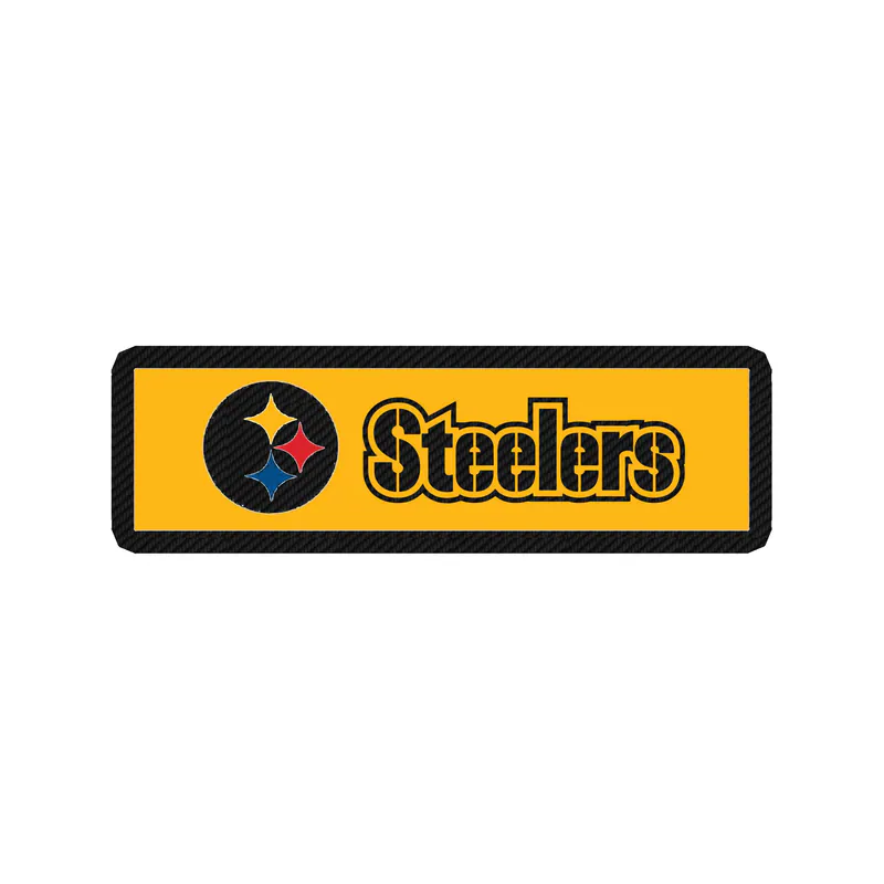 Pittsburgh Steelers - Batman 3 - Carbon Fiber Vinyl Sticker - Custom Size