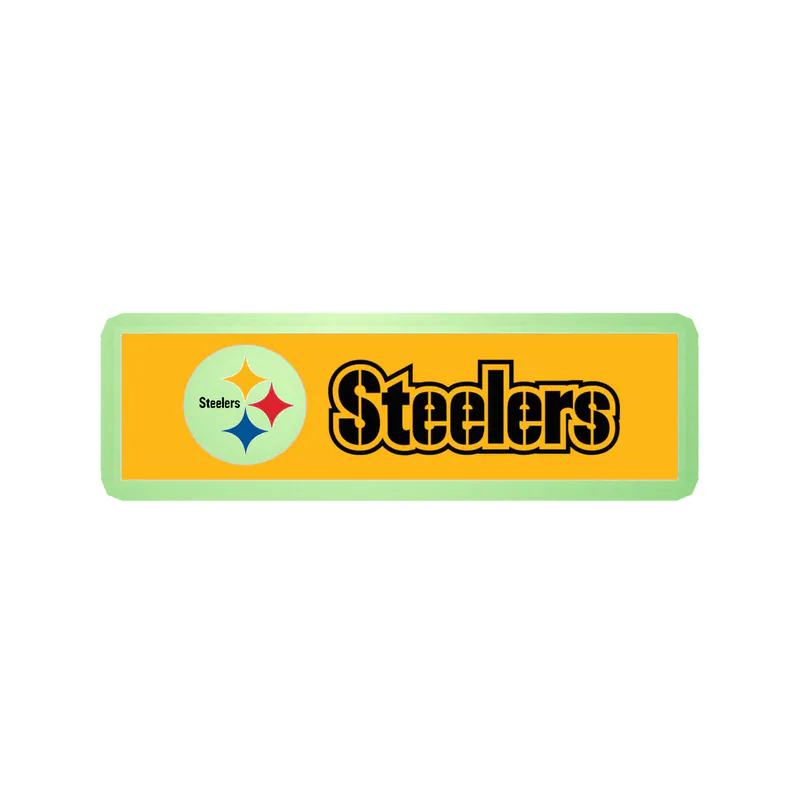 Pittsburgh Steelers - Batman 3 - Glow in the Dark Vinyl Sticker - Custom Size