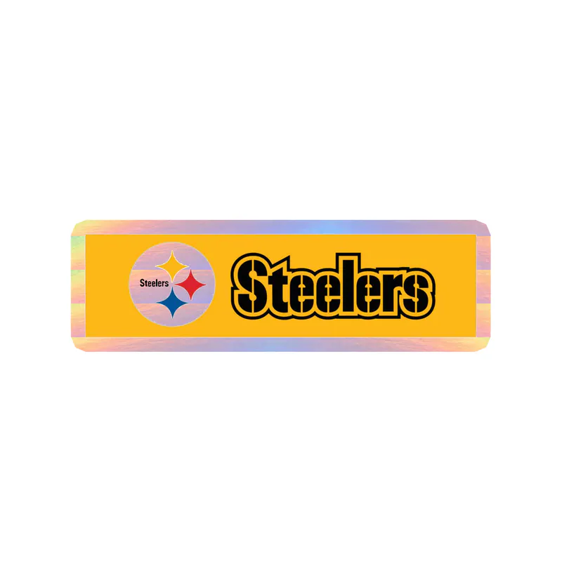 Pittsburgh Steelers - Batman 3 - Holographic Vinyl Sticker - Custom Size