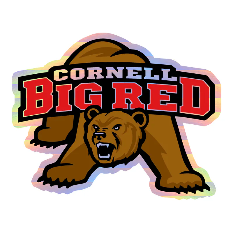 Cornell Big Red - Image 2 - Holographic Vinyl Decal - Custom Size