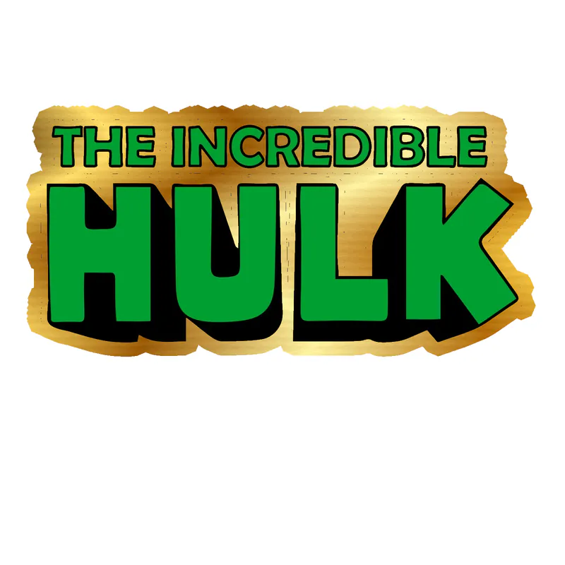 Hulk - Gold Chrome Vinyl Sticker - Custom Size