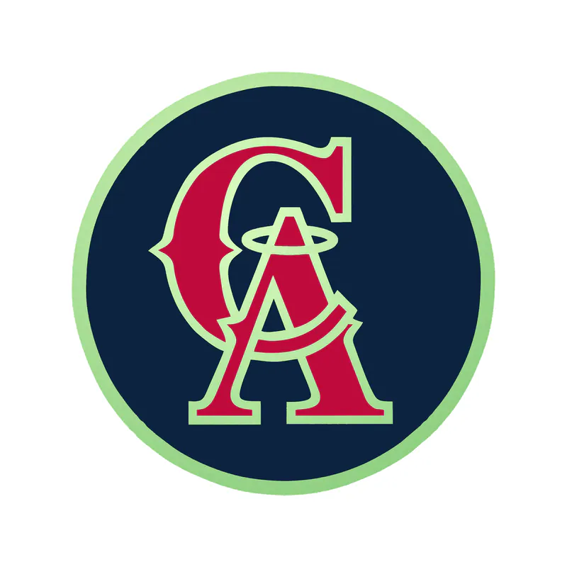 Los Angeles Angels - 1993 Logo - Glow in the Dark Vinyl Sticker - Custom Size