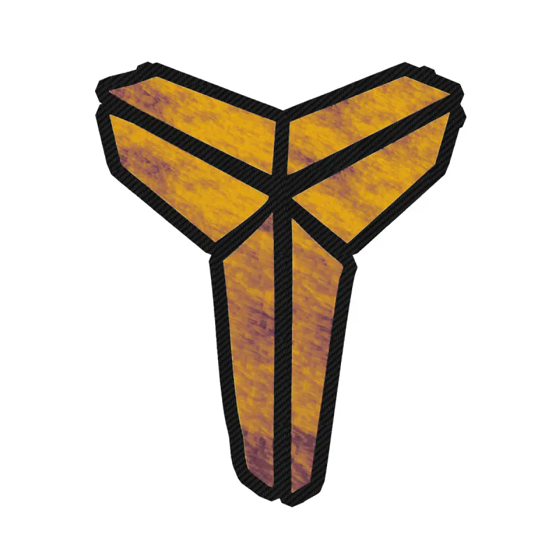 Los Angeles Lakers - Image 1 - Carbon Fiber Vinyl Sticker - Custom Size