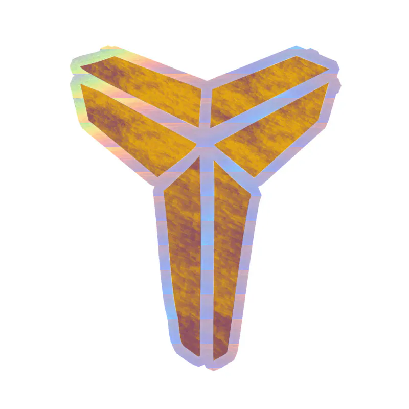 Los Angeles Lakers - Image 1 - Holographic Vinyl Sticker - Custom Size