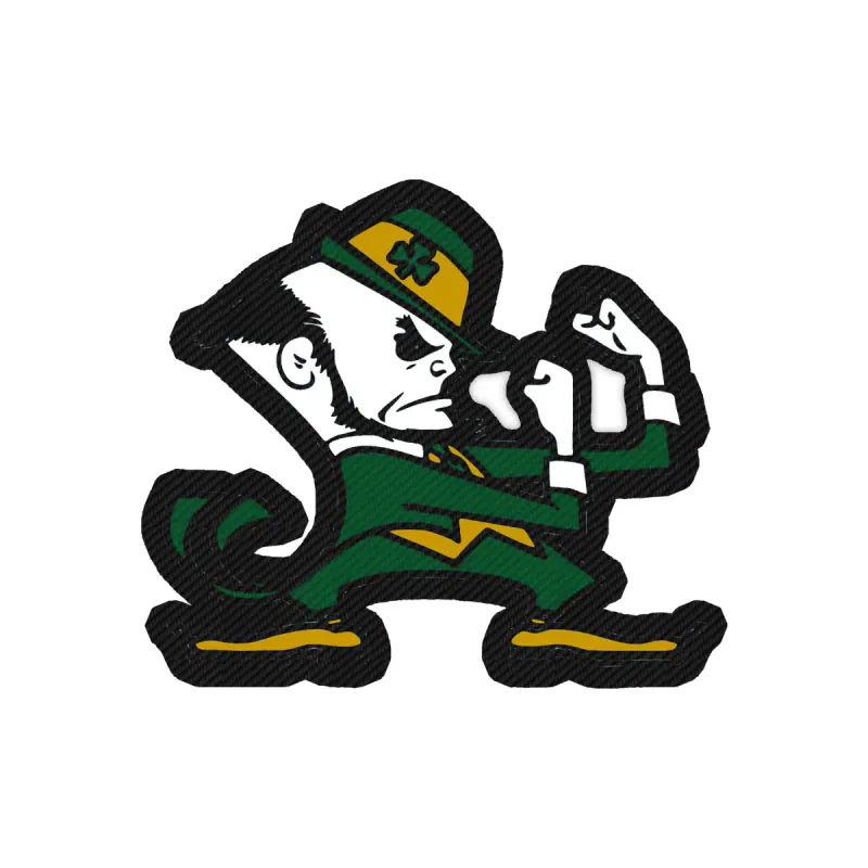 Notre Dame - Image 1 - Carbon Fiber Vinyl Decal - Custom Size