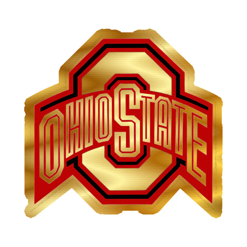 Ohio State Buckeyes - Image 11 - Gold Chrome Vinyl Decal