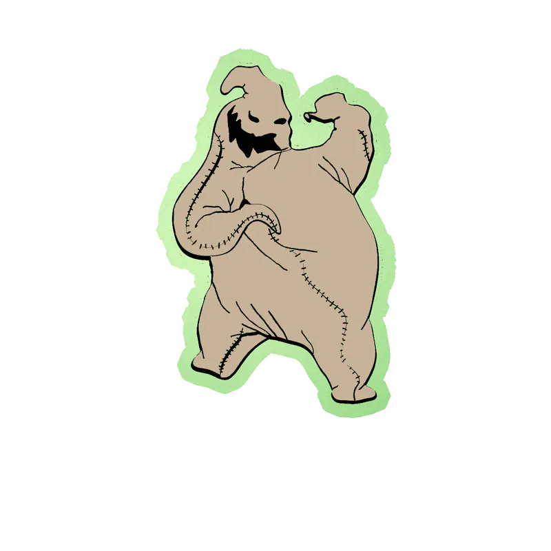 Nightmare Before Christmas Glow in the Dark Vinyl Sticker - Custom Size