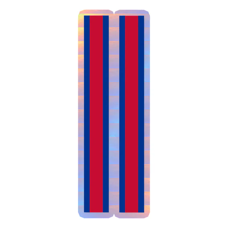 Buffalo Bills -Stripes Holographic Vinyl Sticker - Custom Size