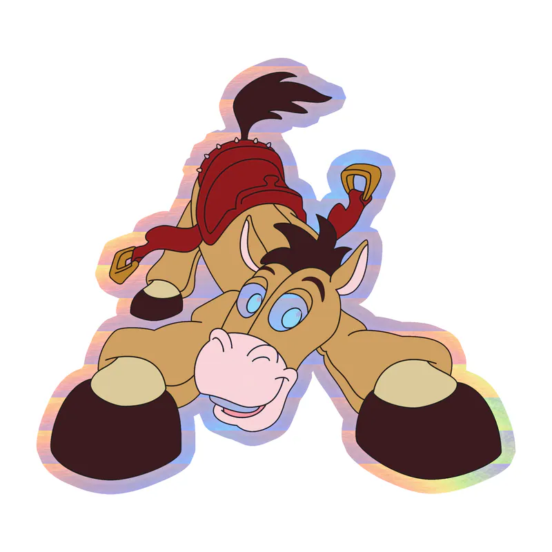 Toy Story Bullseye Holographic Vinyl Sticker - Custom Size