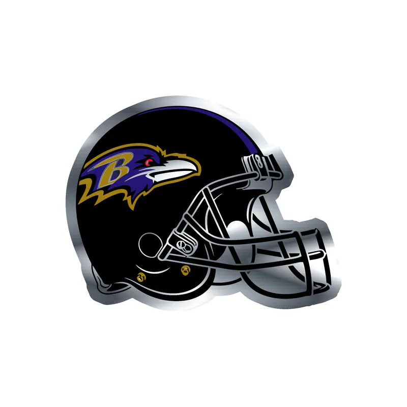 Baltimore Ravens - Image 12 - Silver Chrome Vinyl Sticker - Custom Size