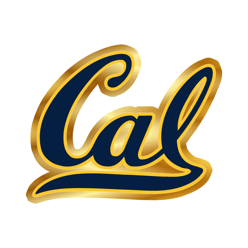 California Golden Bears - Image 1 - Gold Chrome Vinyl Decal - Custom Size