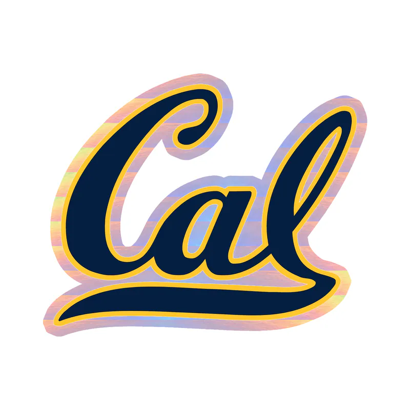 California Golden Bears - Image 1 - Holographic Vinyl Decal - Custom Size
