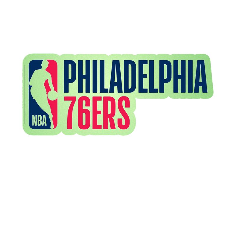 Philadelphia 76ers - Image 5 - Glow in the Dark Vinyl Sticker - Custom Size
