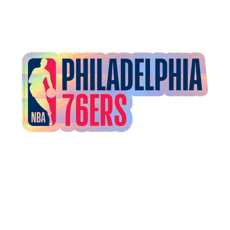 Philadelphia 76ers - Image 5 - Holographic Vinyl Sticker - Custom Size