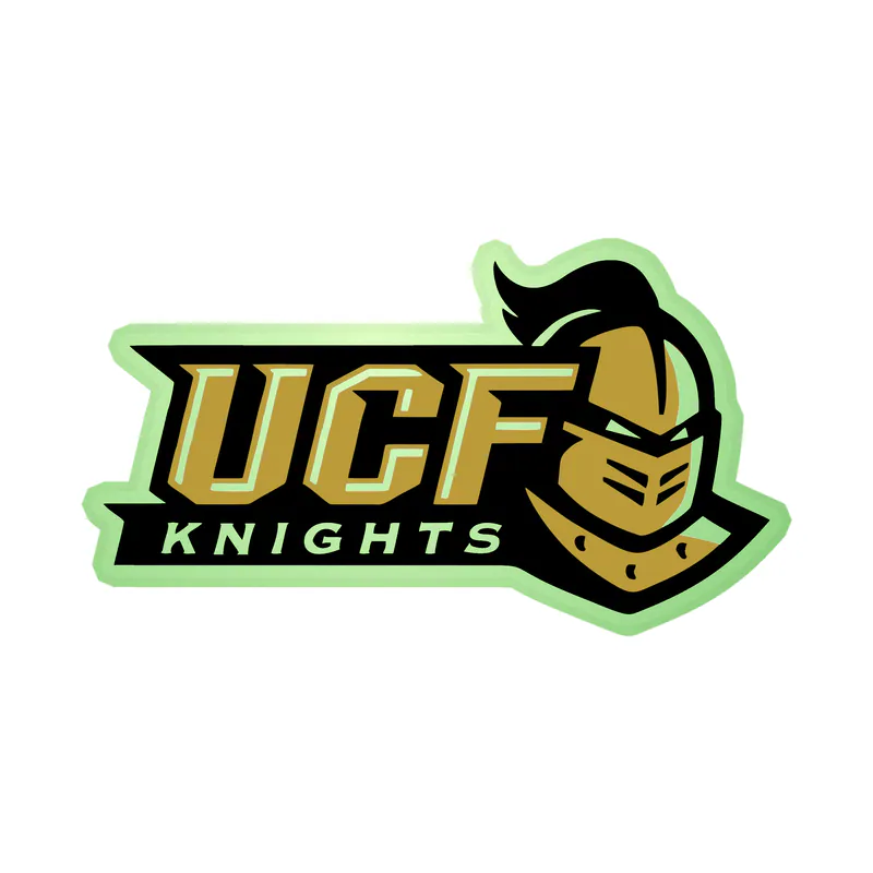 UCF University of Central Florida Knights - Image 2 - Glow in the Dark Vinyl Decal - Custom Size