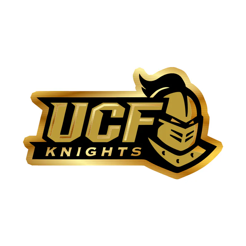 UCF University of Central Florida Knights - Image 2 - Gold Chrome Vinyl Decal - Custom Size