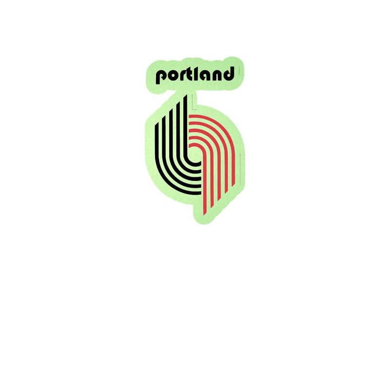 Portland Trail Blazers - Image 5 - Glow in the Dark Vinyl Sticker - Custom Size
