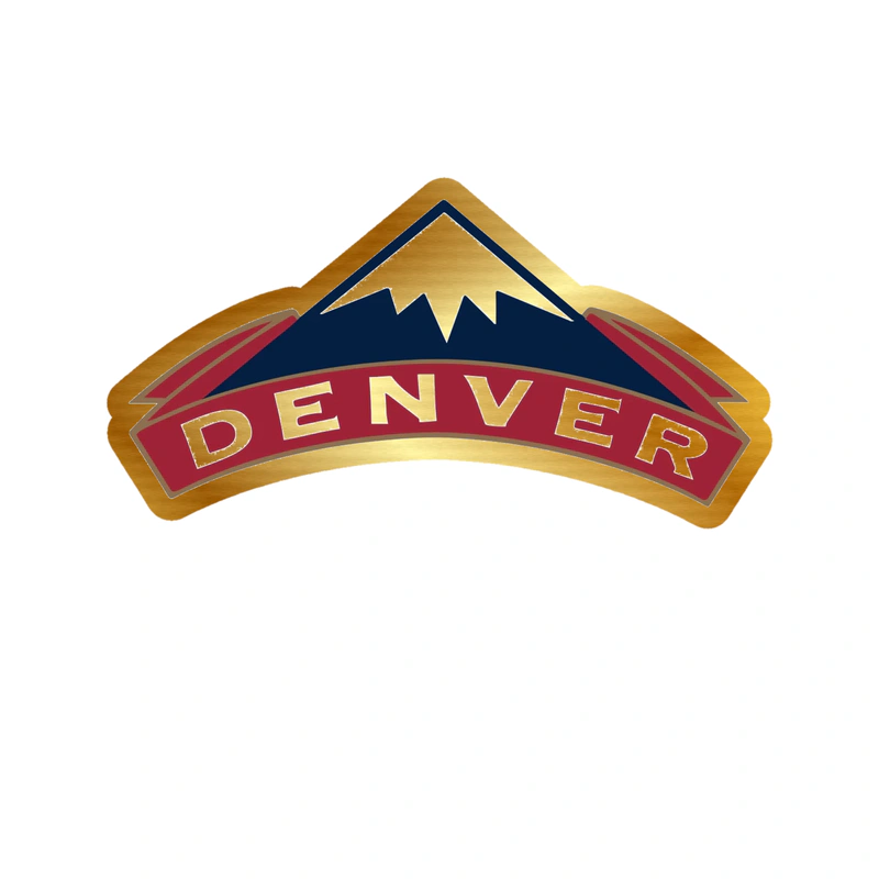 Denver Nuggets - Image 9 - Gold Chrome Vinyl Sticker - Custom Size