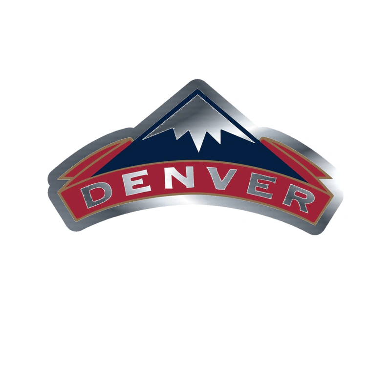 Denver Nuggets - Image 9 - Silver Chrome Vinyl Sticker - Custom Size