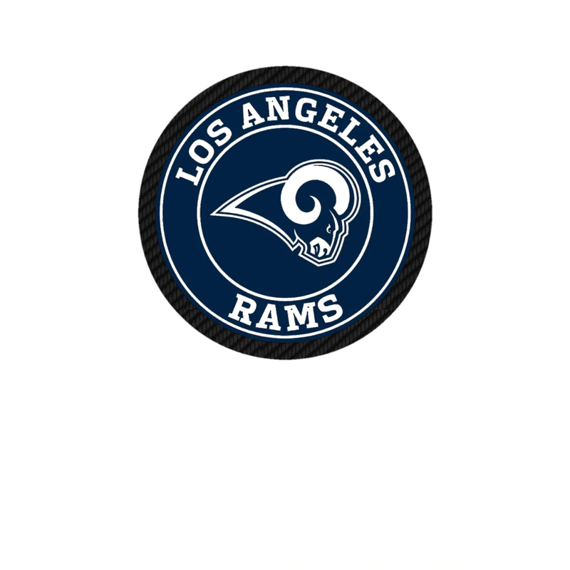 Los Angeles Rams - Image 5 - Carbon Fiber Vinyl Sticker - Custom Size