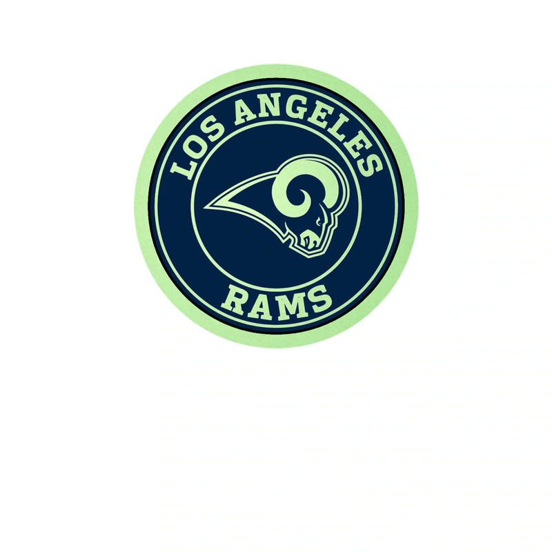 Los Angeles Rams - Image 5 - Glow in the Dark Vinyl Sticker - Custom Size