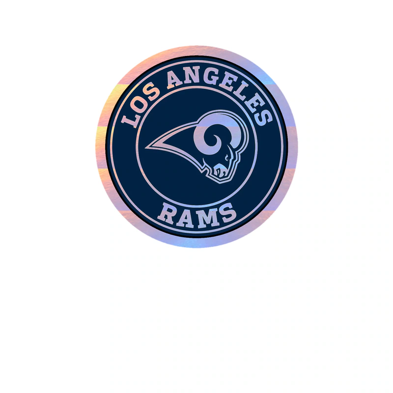 Los Angeles Rams - Image 5 - Holographic Vinyl Sticker - Custom Size