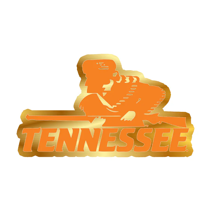 Tennessee Volunteers - Image 5 - Gold Chrome Vinyl Decal - Custom Size