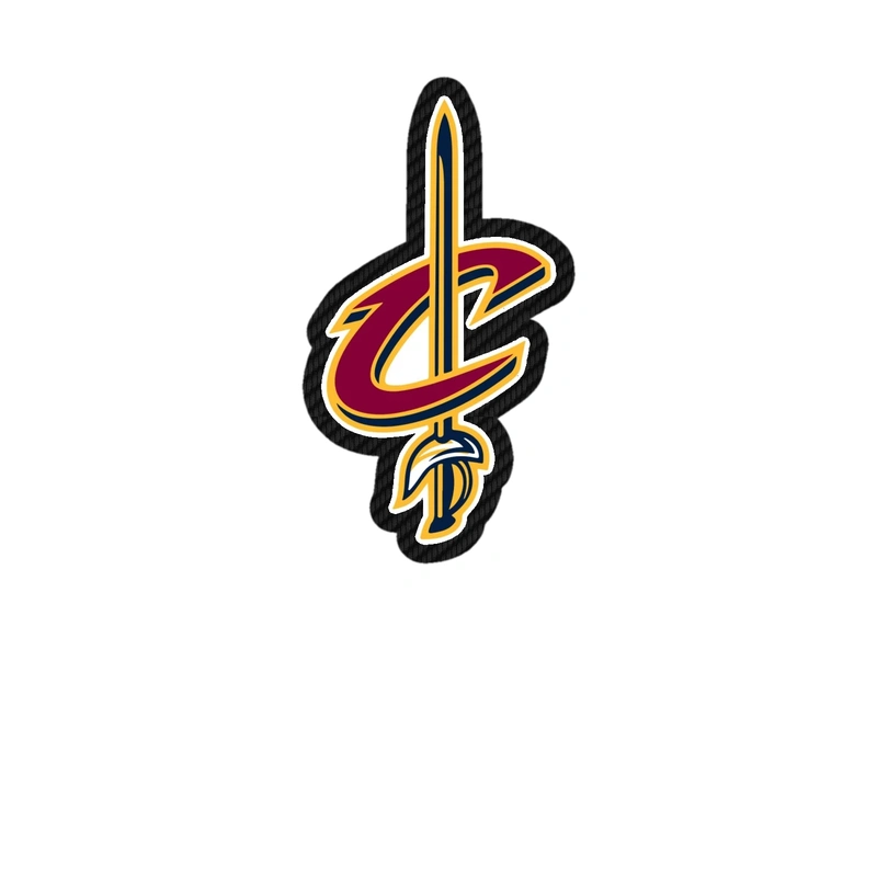 Cleveland Cavaliers - C With Sword - Carbon Fiber Vinyl Sticker - Custom Size