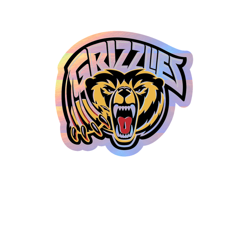 Memphis Grizzlies - Image 3 - Holographic Vinyl Sticker - Custom Size