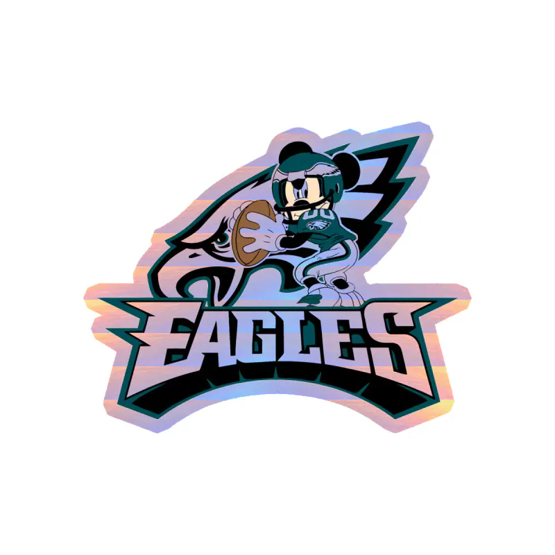 Philadelphia Eagles - Image 1 - Holographic Vinyl Sticker - Custom Size