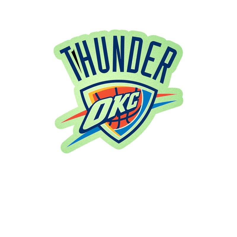 Oklahoma City Thunder - Image 6 - Glow in the Dark Vinyl Sticker - Custom Size